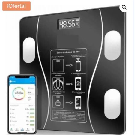 Báscula Electrónica Inteligente del Cuerpo del Baño Recargable Balanza