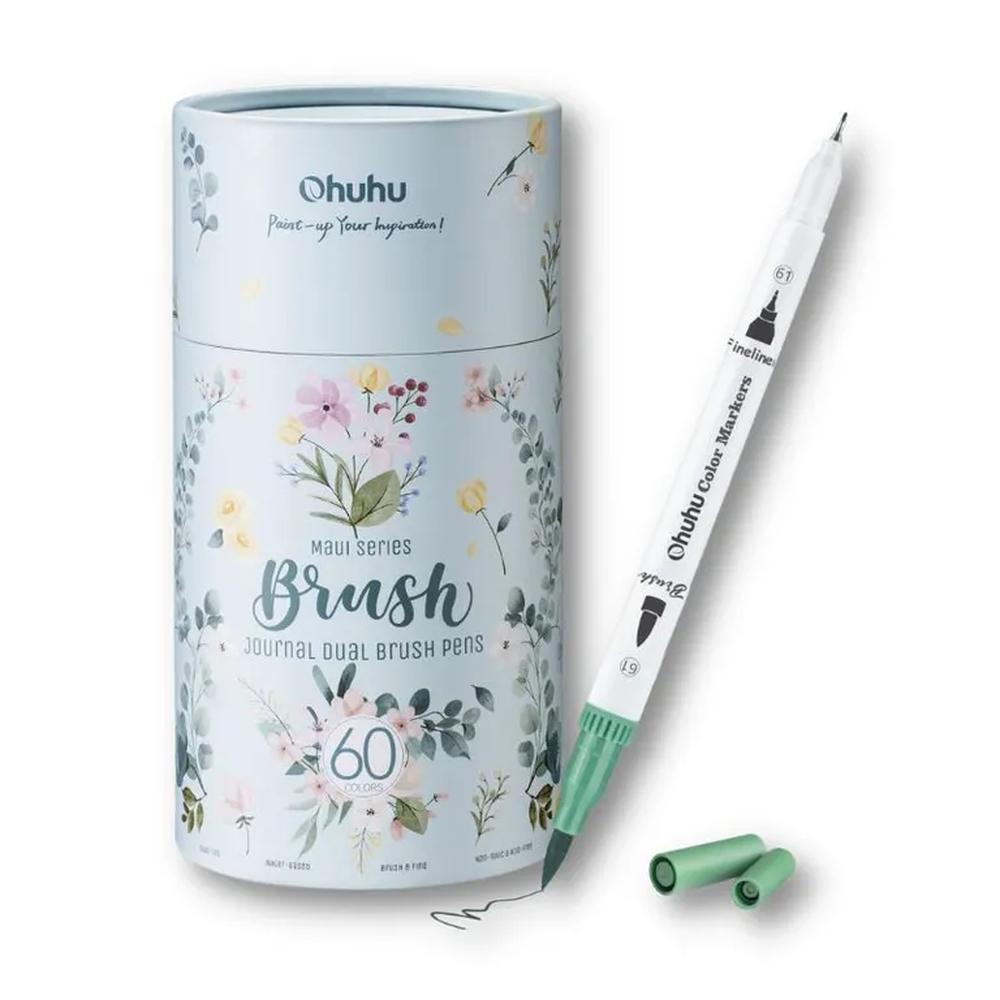 Ohuhu Maui - marcador base de agua - set 60 colores