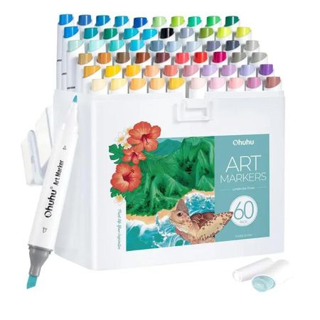 Ohuhu Kaala - Set de 60 marcadores - Ilustraciones paisajes