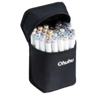 Ohuhu Honolulu - Set de 36 marcadores de alcohol - Tonos grises