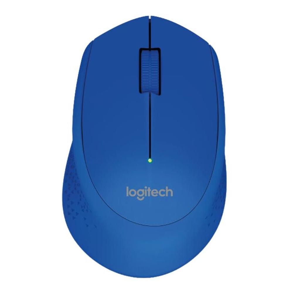 Mouse Inalámbrico Logitech M280 Ergonómico para Diestros - Azul