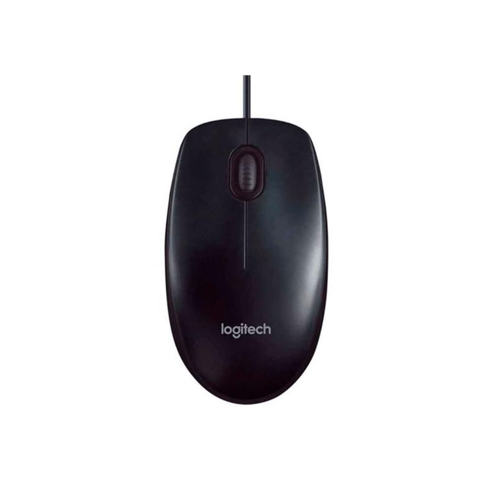 Mouse Ambidiestro Logitech M90 Alámbrico Receptor USB DPI de 1000 - BK