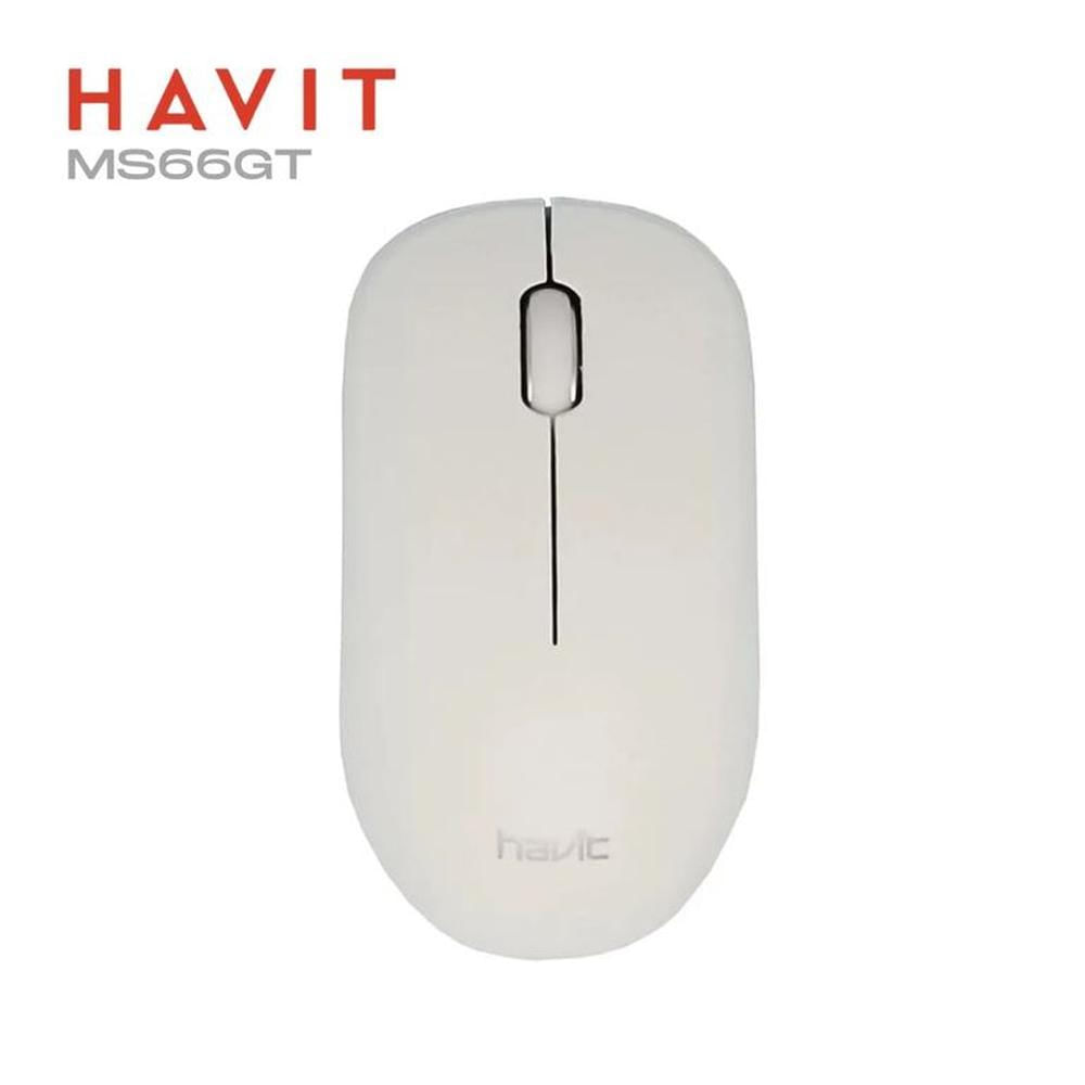 Mouse Inalámbrico HAVIT MS66GT de 24GHz y resolución de 1200DPI - WH