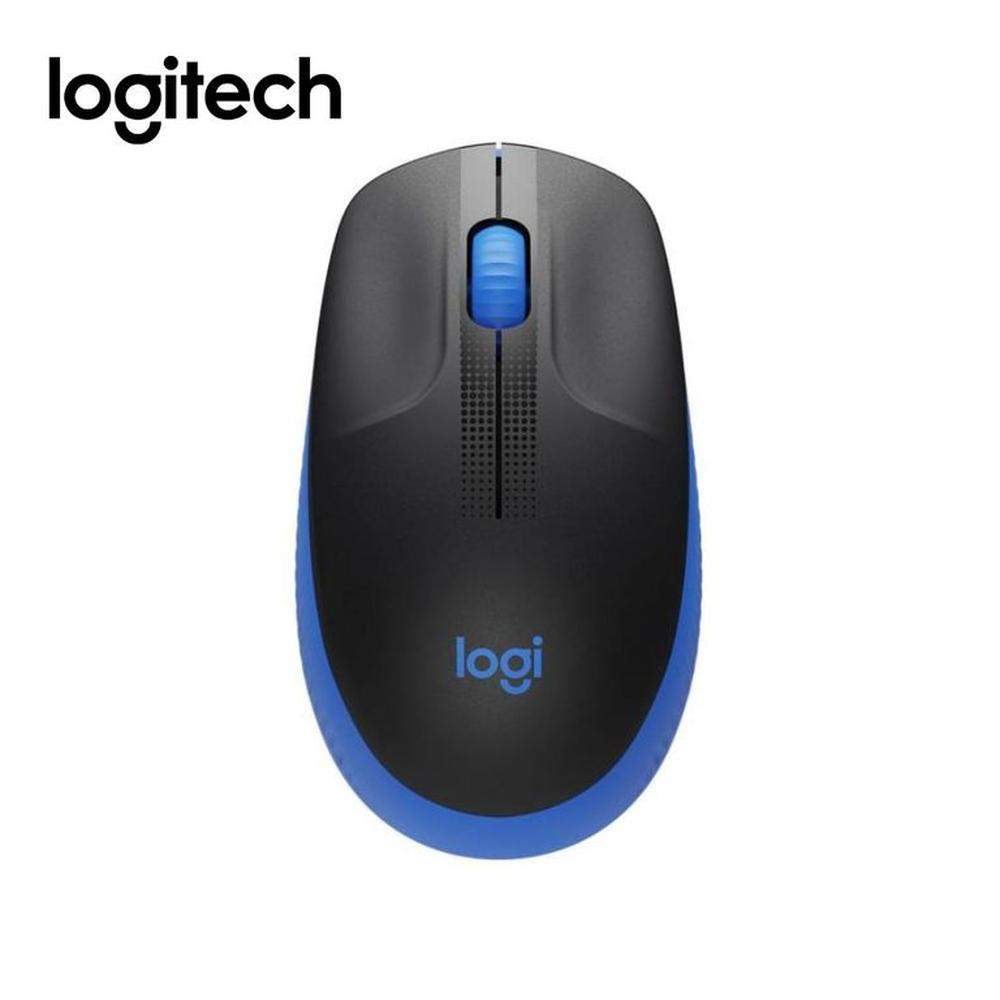 Mouse Inalámbrico Logitech M190 Ergonómico Receptor USB Estable - Azul