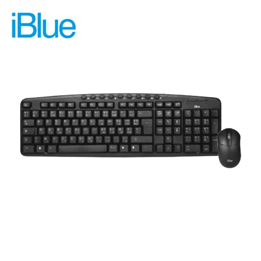 Media Combo IBlue 78873-BK Negro Teclado y Mouse USB Plug and Play