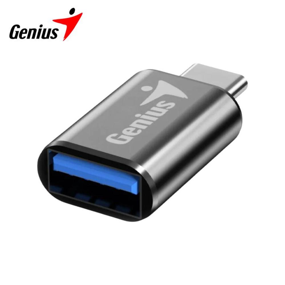 Adaptador Genius ACC-C2A Plata USB-C a USB-A 3.0 Velocidad 5 Gbps