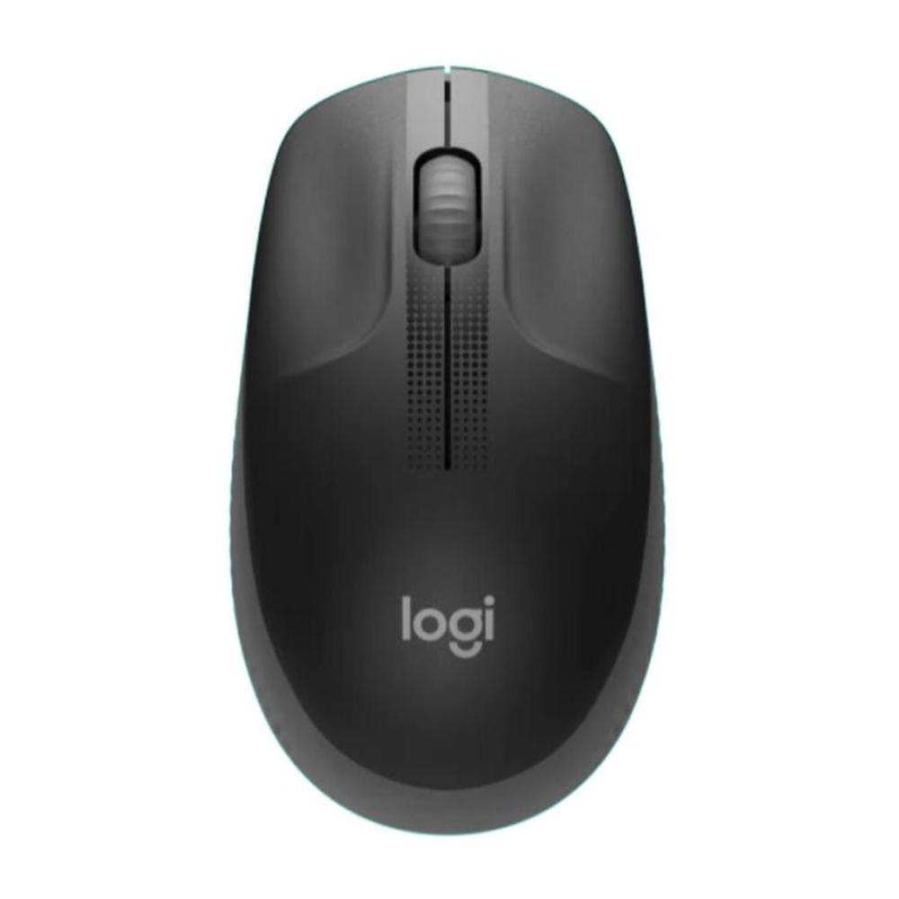Mouse Inalámbrico Logitech M190 Ergonómico Receptor USB Estable - BK