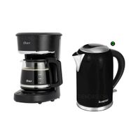 Combo Cafetera Oster BVSTDCP121B y Hervidor Finezza 2L