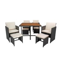 Juego de Comedor de Terraza Columbia 4-8 Personas Orange