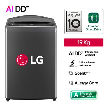 Lavadora LG WT19BV6T 19 Kg Negro