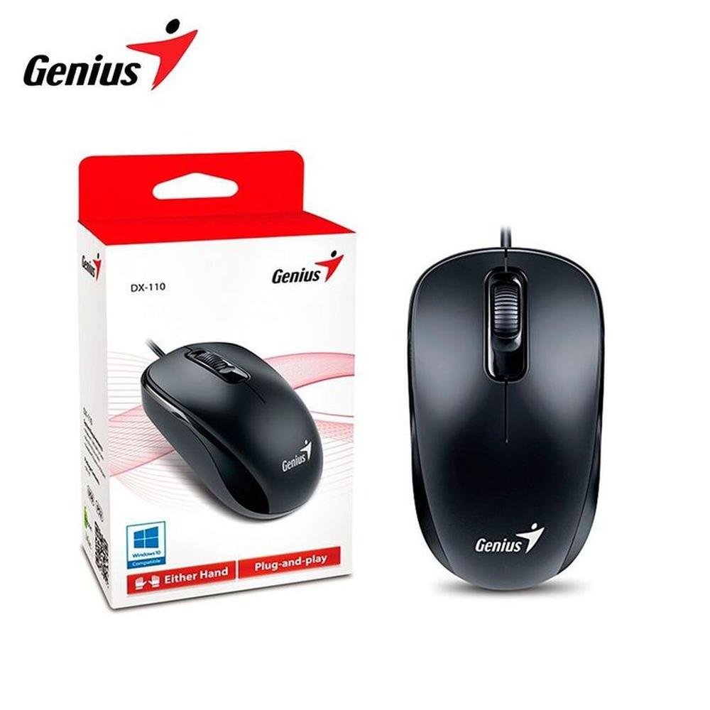 Mouse Genius DX-110 USB Óptico 1000 Dpi - Negro