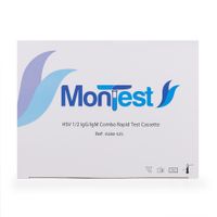Prueba Rápida Herpes HSV 1.2 Casete MONTEST CAJA 25 UND