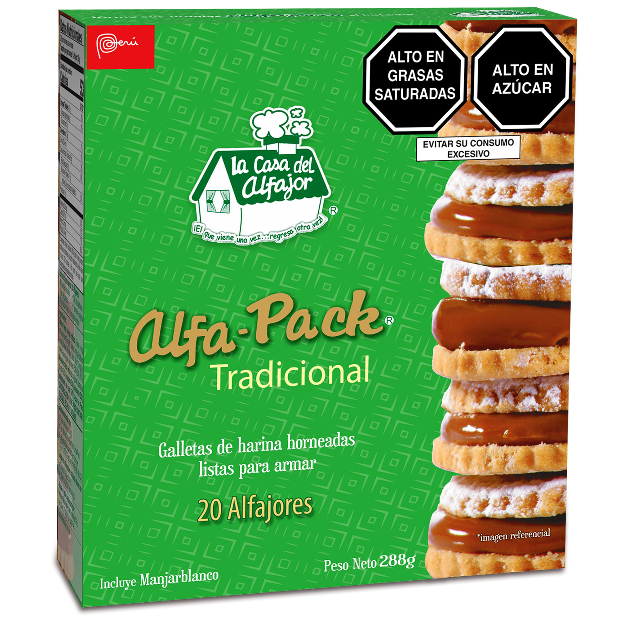 Alfapack LA CASA DEL ALFAJOR Tradicional Caja 288g