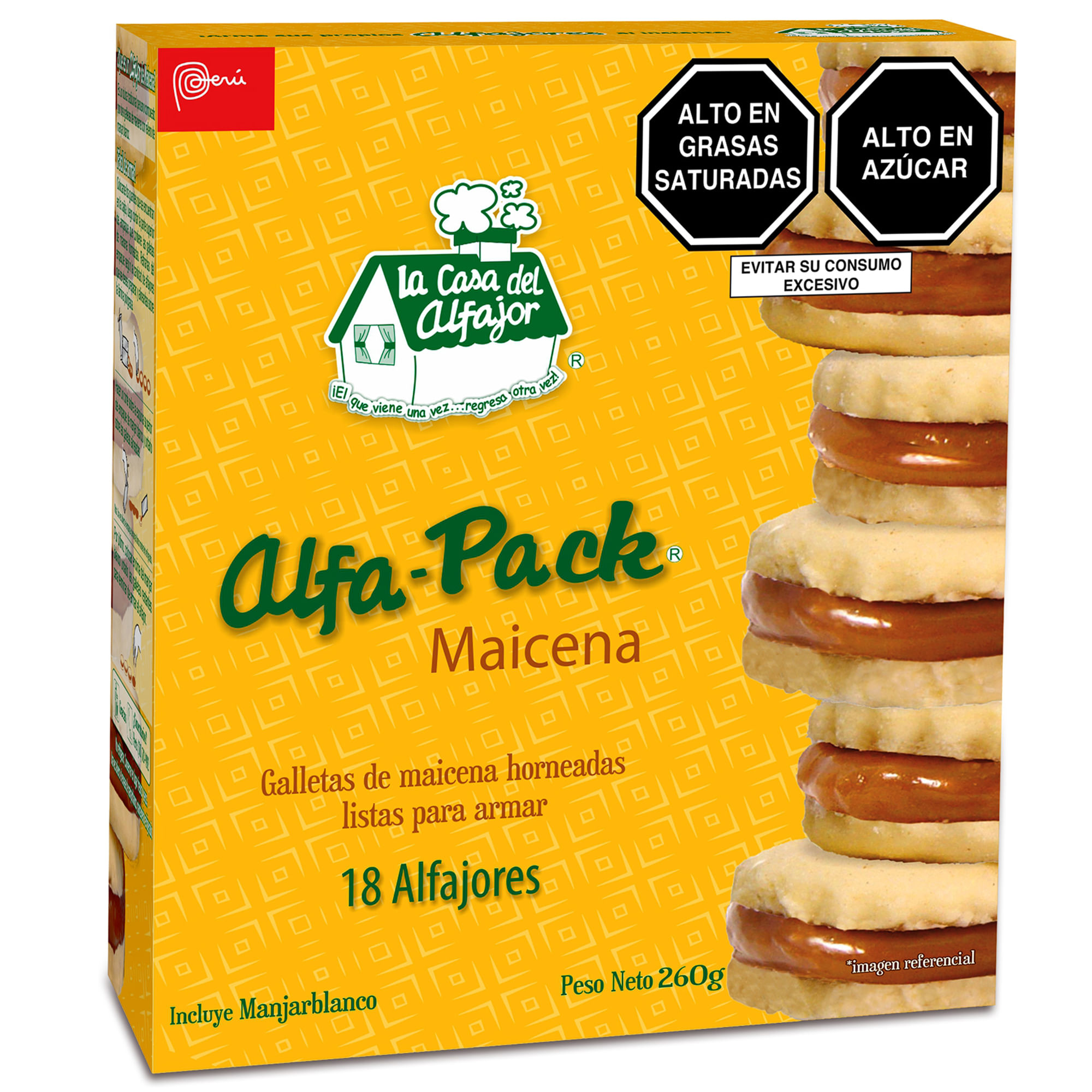 Alfapack LA CASA DEL ALFAJOR Maicena Caja 288g