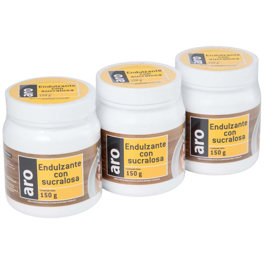 Endulzante ARO Sucralosa Tripack Pote 150g