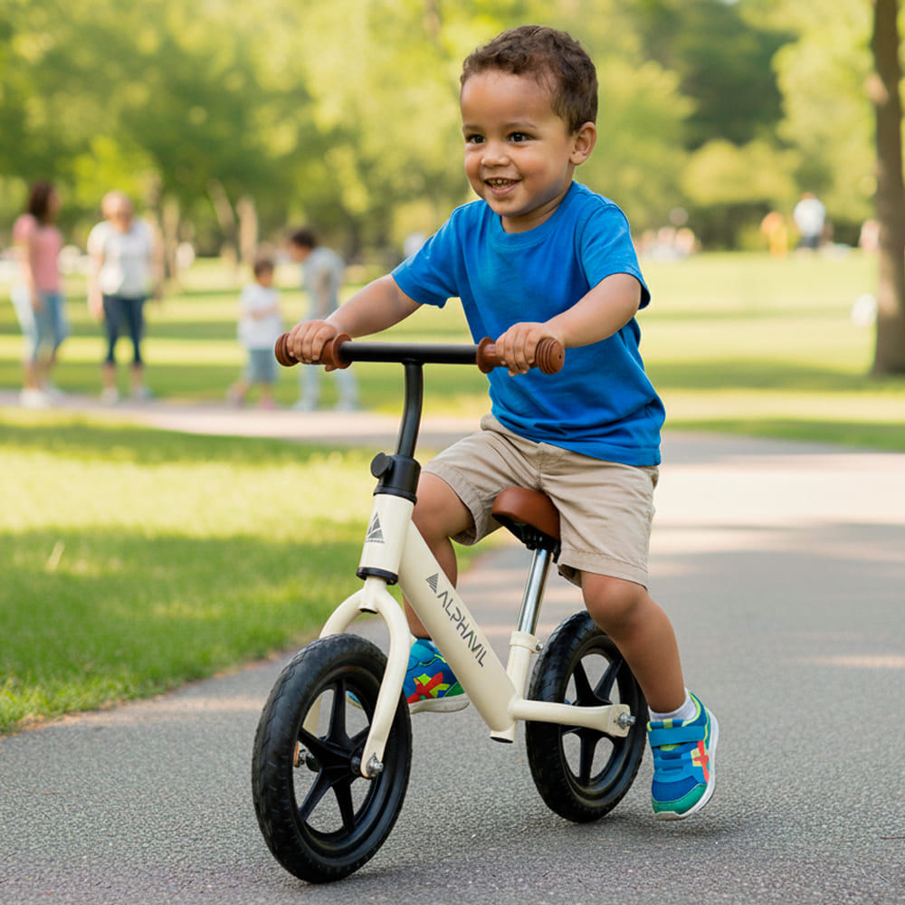 Bicicleta de Balance para Niños Alphavil BX1 Blanco.