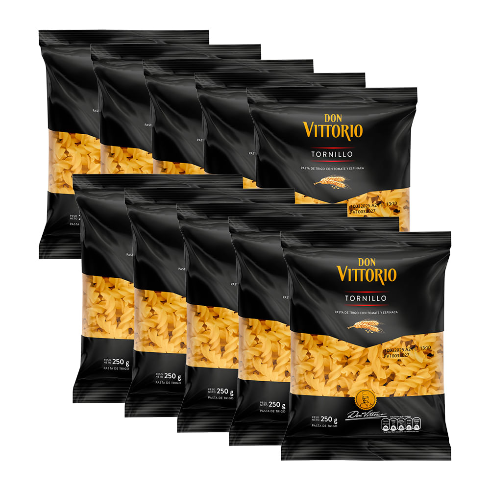 Pack Fideos Tornillo DON VITTORIO Bolsa 250g x 10un