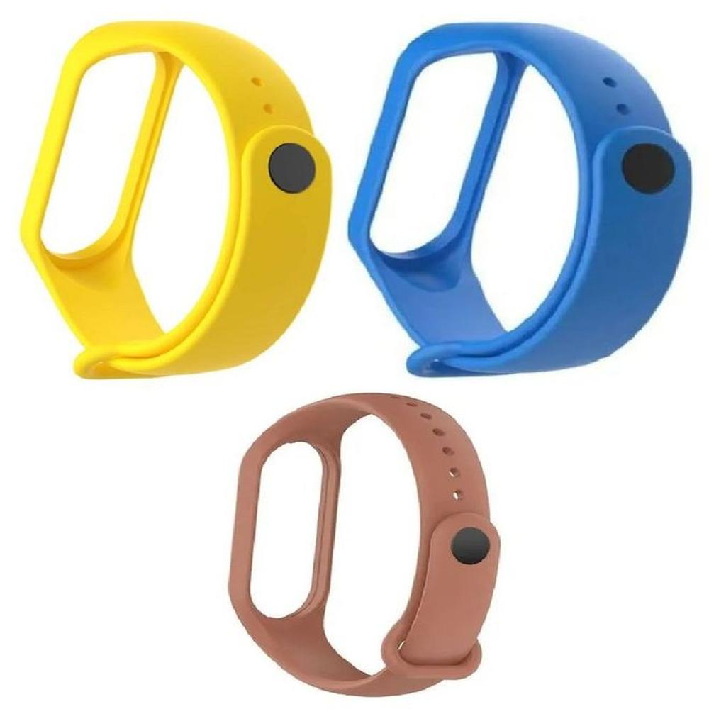 Correa Silicona Xiaomi Mi Band 3 4 5 amarillo