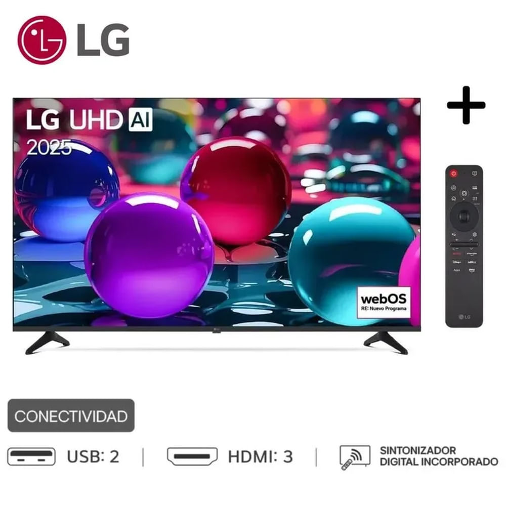 TELEVISOR SMART TV LG LED 4K ULTRA HD 55 55UA7300PSB CON THINQ AI 2025