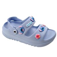 Sandalias Mujer Plataforma Stitch Celeste