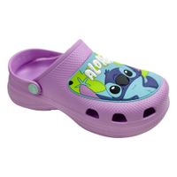 Sandalias Mujer Clog Casual Stitch Lila