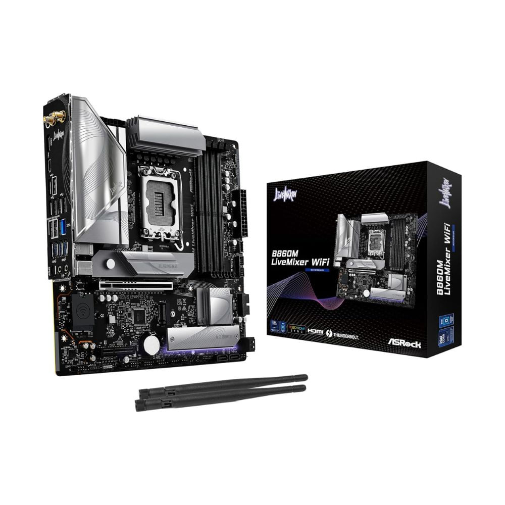 Motherboard ASRock B860M LiveMixer WiFi DDR5 Intel MATX