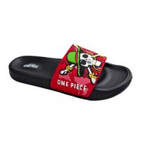 Sandalias Hombre Playeras One Piece Luffy Negro