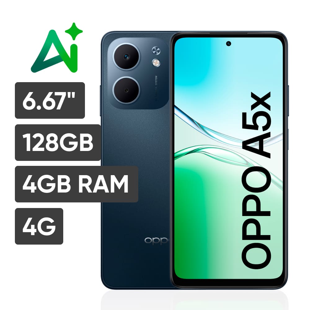 Smartphone OPPO A5X 6.67"" 4GB 128GB 32MP Azul