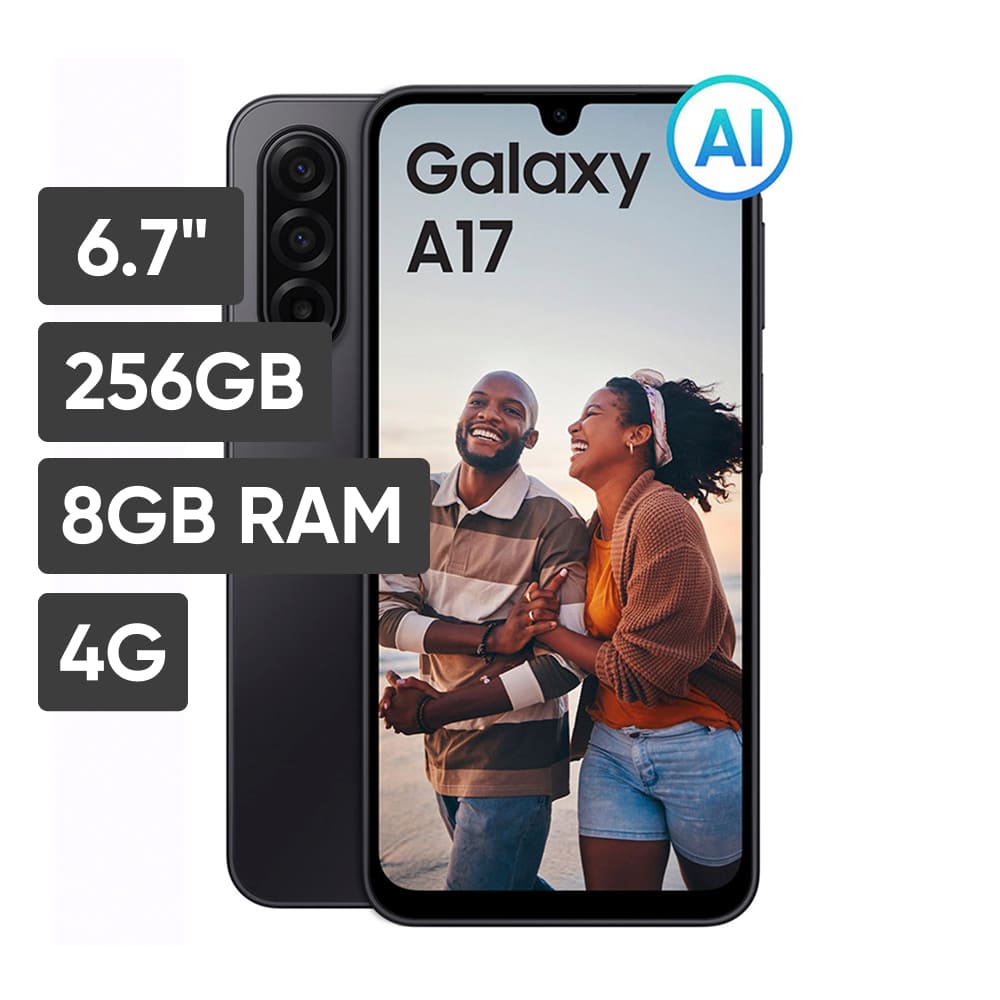 Smartphone SAMSUNG Galaxy A17 6.7"" 8GB 256GB 50.0 MP + 5.0 MP + 2.0 MP Negro