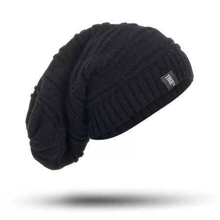 Beanie Chullo largo hombre Gorro modelo Max Negro Talla única