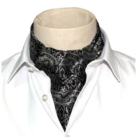 Bufanda de vestir Corbata Hombre Modelo Callun - Negro gris Multicolor Talla única