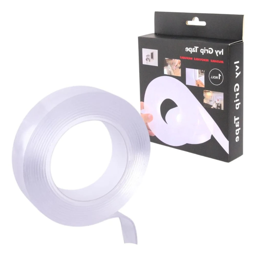 Cinta Silicona Doble Cara Super Adhesiva Delgada X 5 Metros