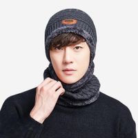Beanie con Cuellera y Forro Acolchado  Gris Oscuro Gris Oscuro Talla única