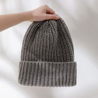 Beanie Shantall Gris oscuro - Chullo Gorro Mujer Estilo Holgado Gris Oscuro Talla única