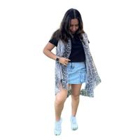 Kimono Mujer Spire chaleco verano Animal Print - Talla ML