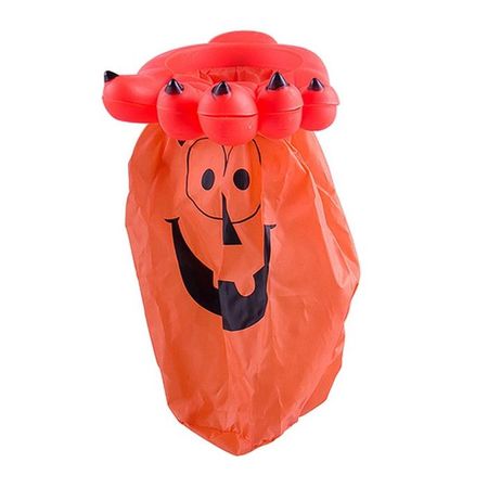 Pack x6 Mano Recolectora Calabaza Naranja Halloween Vela