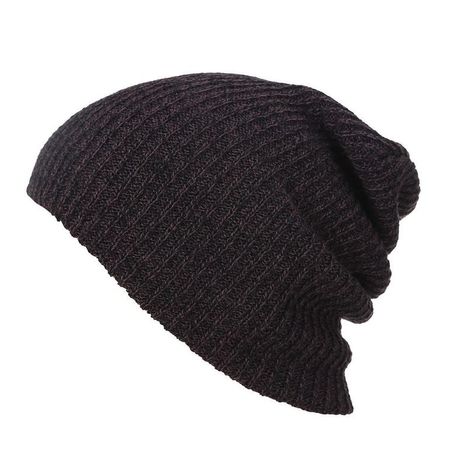 Beanie Jaspeado Clásico Unisex  - Marrón Marrón Talla única