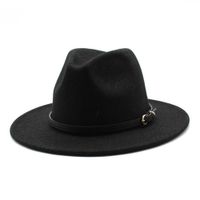 Sombrero Unisex de Pana Negro Ala chica Jeiquer - 58cm