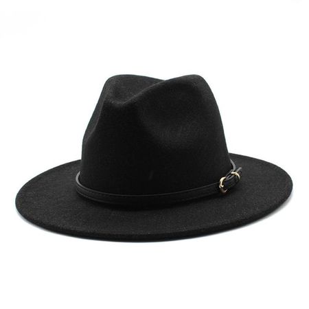 Sombrero Unisex de Pana Negro Ala chica Jeiquer - 58cm