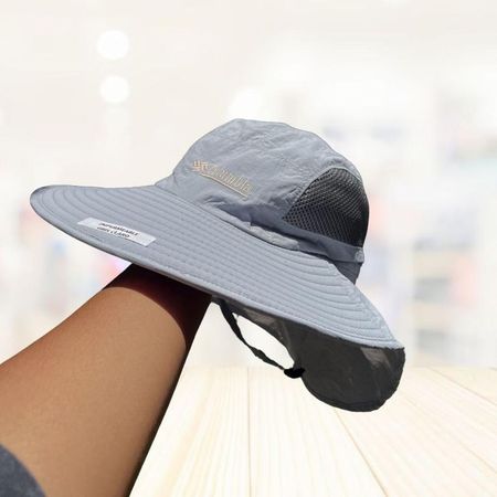 Sombrero Cubre Nuca Impermeable Alta Proteccion - Gris claro Gris Claro Talla única