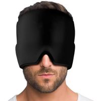Gorro Gel NEGRO para Dolor de Cabeza y Migraña - Frio Caliente