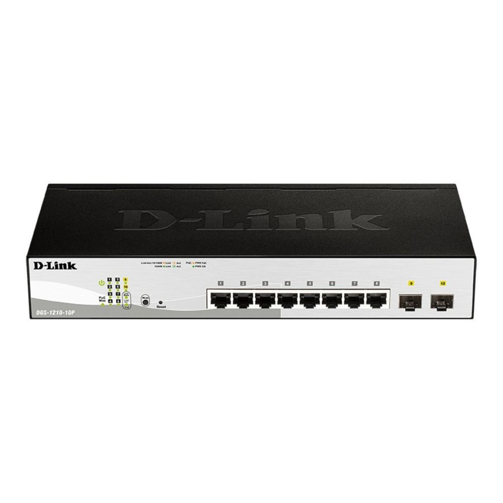 Switch D-Link DGS-1210-10P 10-PORT POE WEB SMART