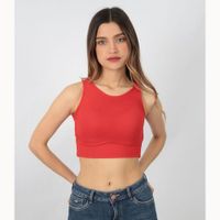 top mujer manga cero top corto La chispa