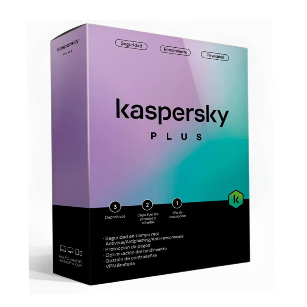 Kaspersky Plus Antivirus para 1 PC - 12 meses