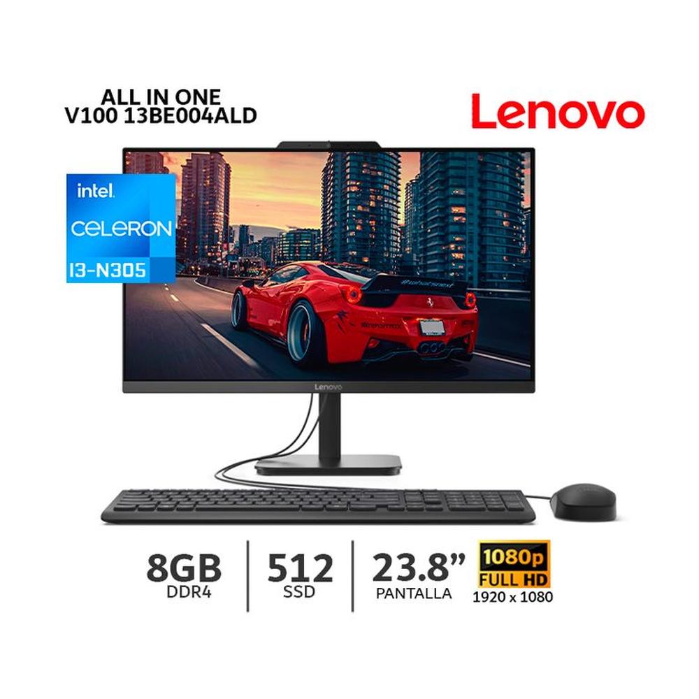 All In One Lenovo V100 Core i3 N305 8Gb Ram 512Gb SSD238 FHD IPS13BE004ALD