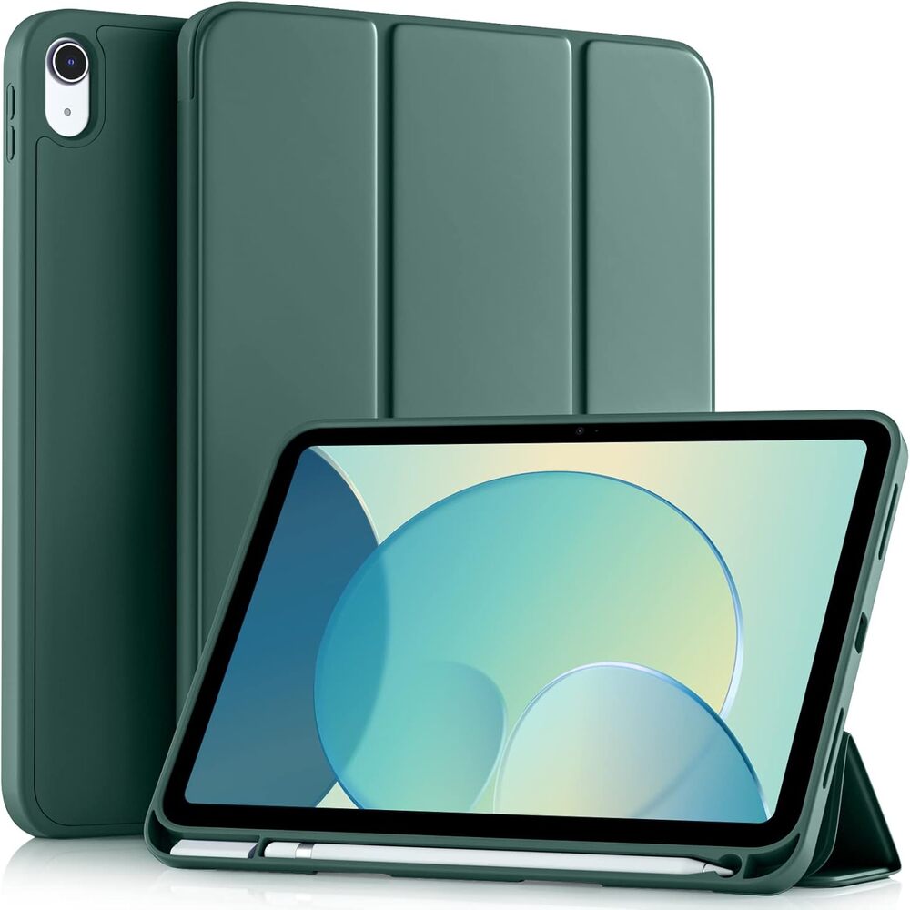 Case Funda Para iPad 10ma Gen 10.9 2022 iPad A16 2025 Porta lápiz - VERDE
