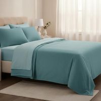 Juego de sabanas  algodón pima interiotex  180 hilos Queen color Ortiga