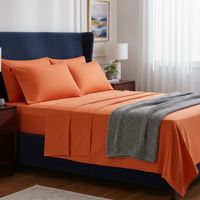 Juego de sabanas  algodón pima interiotex  180 hilos 2 Plazas color Crush