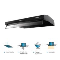 Campana de utilitaria 60 cm Negro Mabe - CMU6020PB0