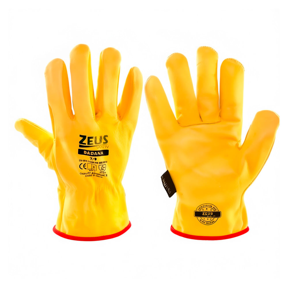 Guante Cuero Zeus Safety Talla Estándar Pack 2 Pares